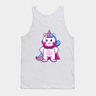 Cute Unicorn Dracula Tank Top